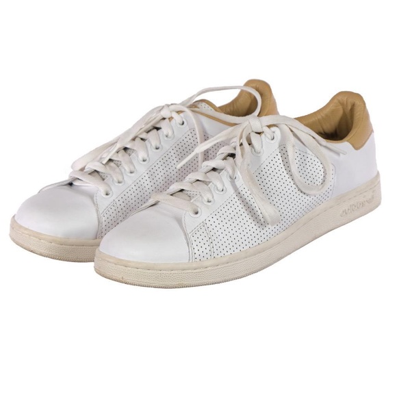 Worn 1x ADIDAS Stan Smith Sneakers Trainers White & Tan Sz. 10 Leather main image 8